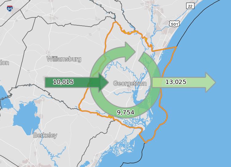 Unique workforce opportunity for expanding and locating industry to capture a ready workforce and keep them close to home.
